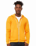 Bella + Canvas 3739 Sponge Fleece Full-Zip Hoodie Sweatshirt - Gold - model front