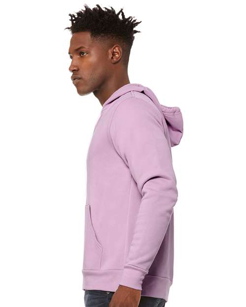Bella + Canvas 3739 Sponge Fleece Full-Zip Hoodie Sweatshirt - Lilac - model side
