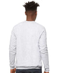 BELLA + CANVAS 3901 Unisex Sponge Fleece Raglan Crewneck Sweatshirt - Ash - model back