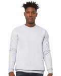 BELLA + CANVAS 3901 Unisex Sponge Fleece Raglan Crewneck Sweatshirt - Ash - model front
