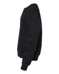BELLA + CANVAS 3901Y Youth Sponge Fleece Crewneck Sweatshirt - Black - side