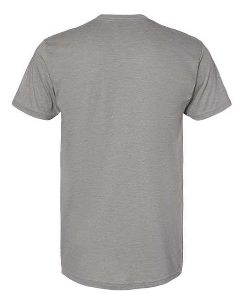 Bayside 5710 Unisex USA-Made Triblend T-Shirt - Tri Asphalt - back