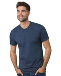 Bayside 5710 Unisex USA-Made Triblend T-Shirt - Tri Steel Blue - front