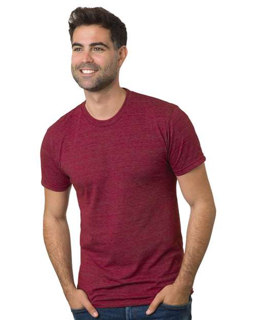 Bayside 5710 Unisex USA-Made Triblend T-Shirt - Tri Burgundy - front
