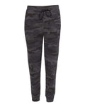 Independent Trading Co. IND20PNT Midweight Fleece Sweatpants - Black Camo - flat front