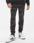 Independent Trading Co. IND20PNT Midweight Fleece Sweatpants - Black Camo - model front