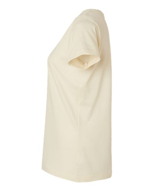 LAT 3516 Women's Fine Jersey Tee - Natural - side