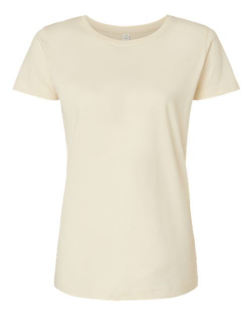 LAT 3516 Women's Fine Jersey Tee - Natural - front