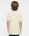 LAT 6101 Youth Fine Jersey Tee - Natural - model back