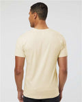 LAT 6901 Unisex Fine Jersey Tee - Natural - model back