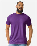 Gildan 64000CVC Unisex Softstyle CVC T-Shirt - Amethyst - model front