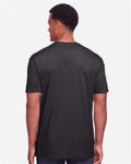 Gildan 64000CVC Unisex Softstyle CVC T-Shirt - Pitch Black Mist - model back