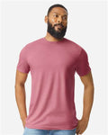 Gildan 64000CVC Unisex Softstyle CVC T-Shirt - Plumrose - model front