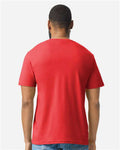 Gildan 64000CVC Unisex Softstyle CVC T-Shirt - Red Mist - model back