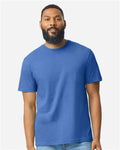 Gildan 64000CVC Unisex Softstyle CVC T-Shirt - Royal Mist - model front
