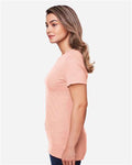 Gildan 64001LCVC Women's Softstyle CVC T-Shirt - Dusty Rose - model side