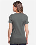 Gildan 64001LCVC Women's Softstyle CVC T-Shirt - Gunmetal - model back