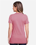 Gildan 64001LCVC Women's Softstyle CVC T-Shirt - Plumrose - model back