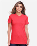 Gildan 64001LCVC Women's Softstyle CVC T-Shirt - Red Mist - model front