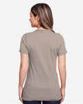 Gildan 64001LCVC Women's Softstyle CVC T-Shirt - Slate - model back
