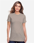 Gildan 64001LCVC Women's Softstyle CVC T-Shirt - Slate - model front