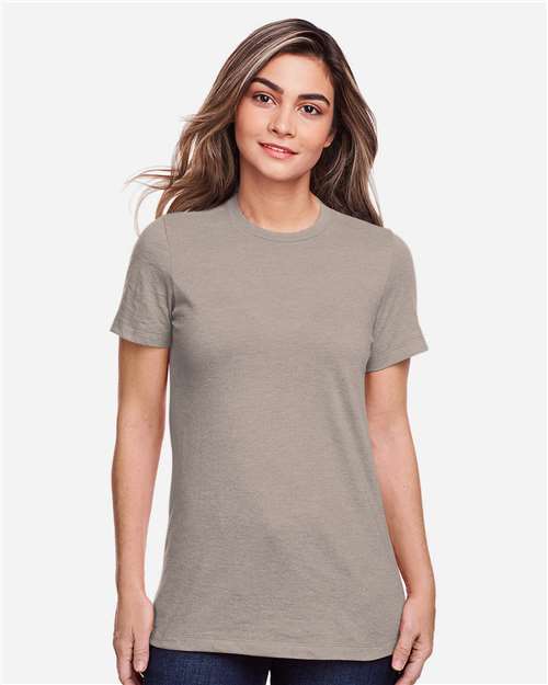 Gildan 64001LCVC Women's Softstyle CVC T-Shirt - Slate - model front