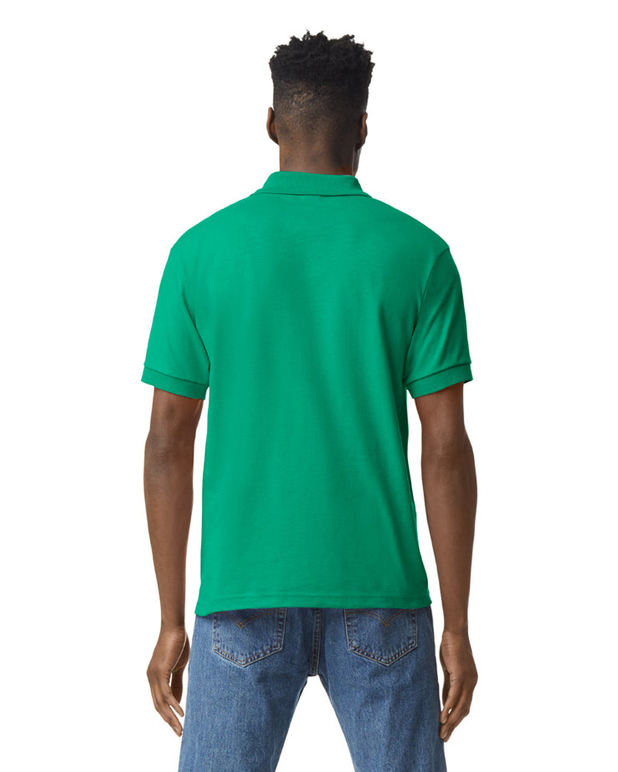 Gildan G880 DryBlend Jersey Knit Sport Shirt - Kelly Green - model back