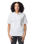 Gildan G880 DryBlend Jersey Knit Sport Shirt - White - model front