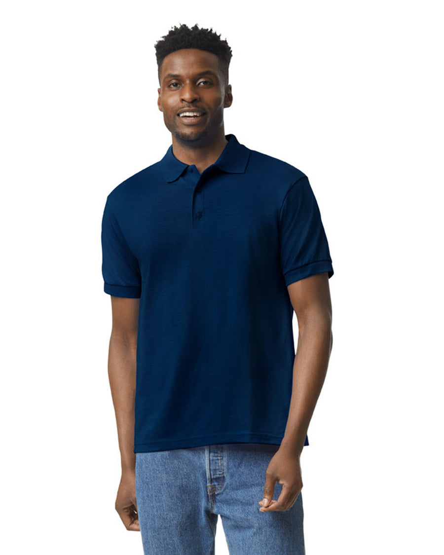 Gildan G880 DryBlend Jersey Knit Sport Shirt - Navy - model front