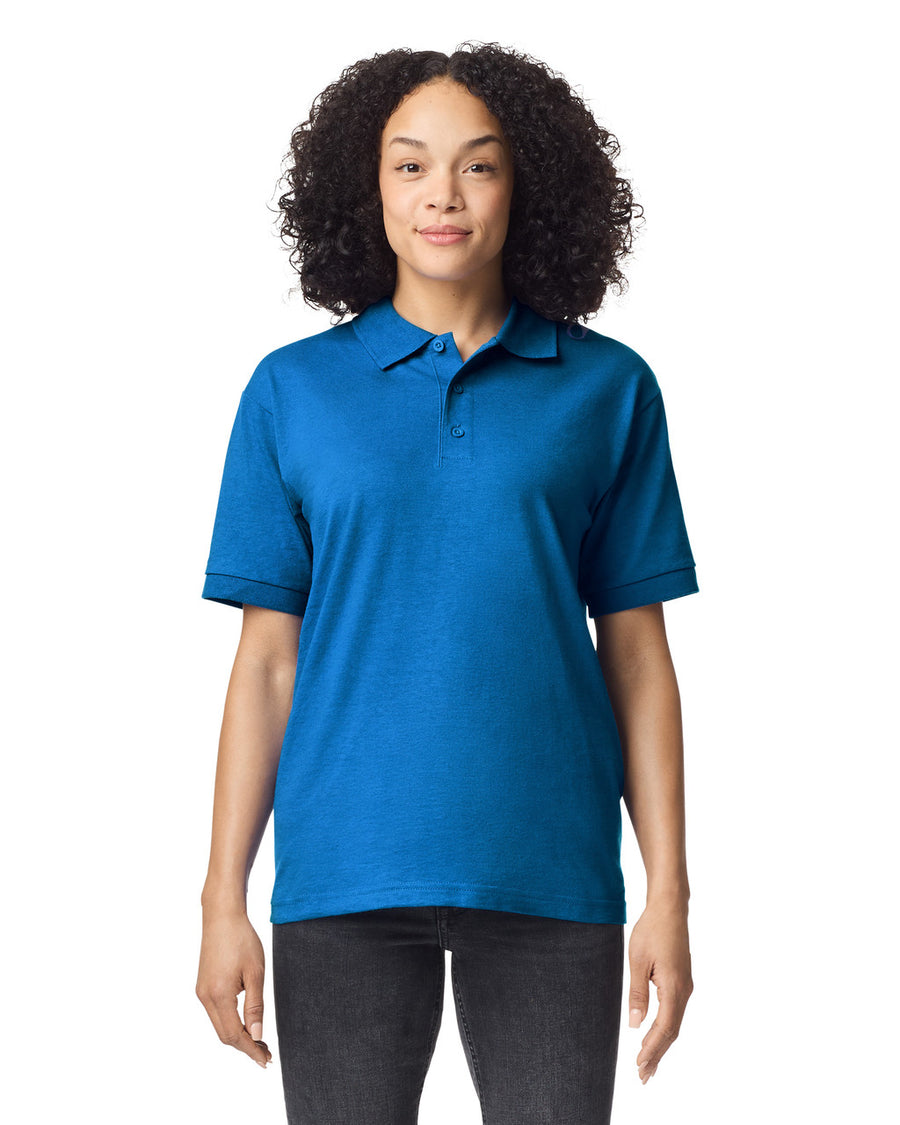 Gildan G880 DryBlend Jersey Knit Sport Shirt - Royal - model front