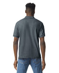 Gildan G880 DryBlend Jersey Knit Sport Shirt - Dark Heather - model back