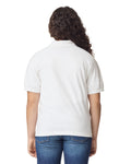 Gildan 8800B Youth DryBlend Jersey Polo - White - model back