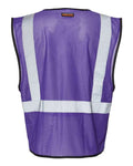 Kishigo B120-131 Unisex EV Series Enhanced Visibility Non-ANSI Vest - Purple - B129 - back