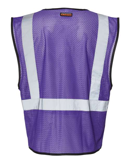 Kishigo B120-131 Unisex EV Series Enhanced Visibility Non-ANSI Vest - Purple - B129 - back