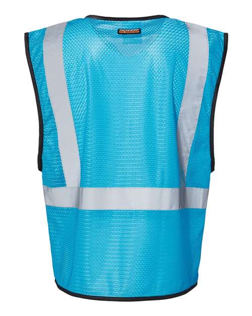 Kishigo B120-131 Unisex EV Series Enhanced Visibility Non-ANSI Vest - Electric Blue - B130 - back