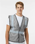 Kishigo B120-131 Unisex EV Series Enhanced Visibility Non-ANSI Vest - Grey - B131 - model front