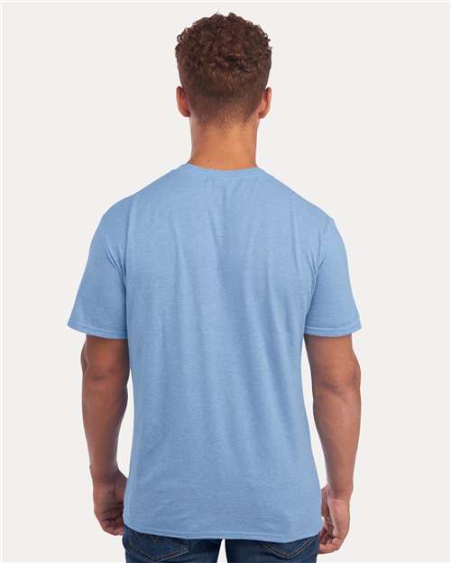 Jerzees 560MR Premium Blend Ring-Spun T-Shirt - Carolina Heather - model back