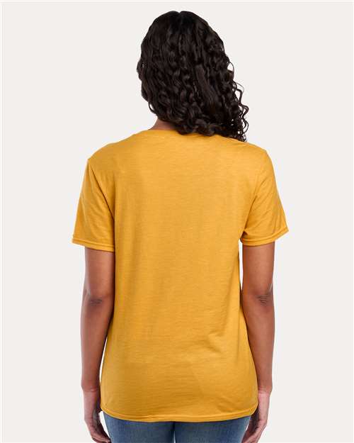 Jerzees 560MR Premium Blend Ring-Spun T-Shirt - Mustard Heather - model back