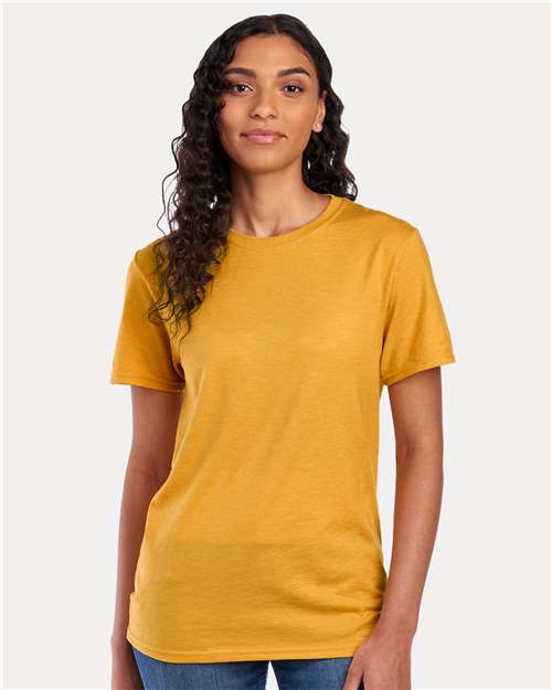 Jerzees 560MR Premium Blend Ring-Spun T-Shirt - Mustard Heather - model front