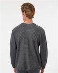 MV Sport 19179 Unisex Corded Crewneck Sweatshirt - Charcoal - model back