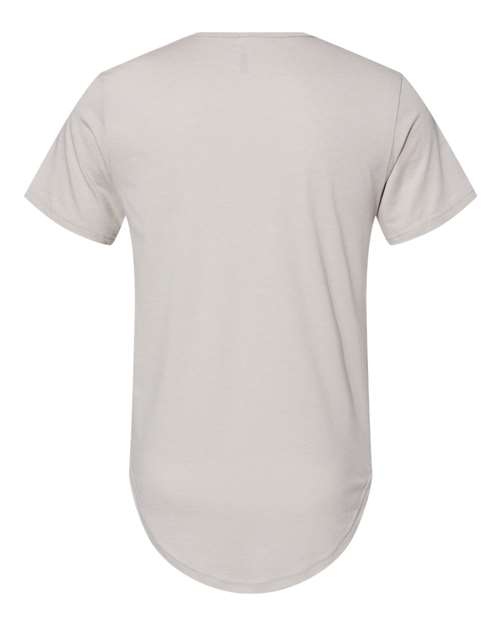 BELLA + CANVAS 3003 Men's Jersey Curved Hem Tee - Heather Cool Grey - back