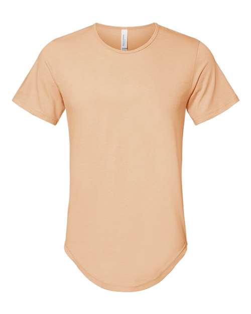 BELLA + CANVAS 3003 Men's Jersey Curved Hem Tee - Heather Sand Dune - front