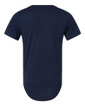 BELLA + CANVAS 3003 Men's Jersey Curved Hem Tee - Navy - back