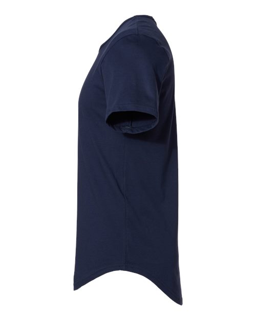 BELLA + CANVAS 3003 Men's Jersey Curved Hem Tee - Navy - side