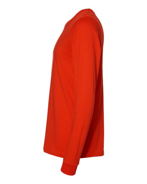 Bella+Canvas 3501 Unisex Jersey Long Sleeve Tee - Poppy - side