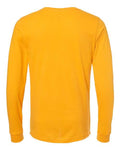 Bella+Canvas 3501 Unisex Jersey Long Sleeve Tee - Gold - back