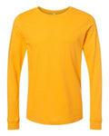 Bella+Canvas 3501 Unisex Jersey Long Sleeve Tee - Gold - front