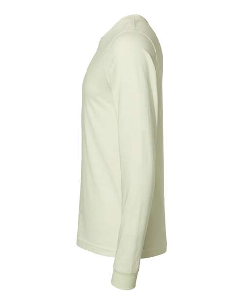 Bella+Canvas 3501 Unisex Jersey Long Sleeve Tee - Citron - side