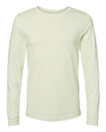 Bella+Canvas 3501 Unisex Jersey Long Sleeve Tee - Citron - flat front