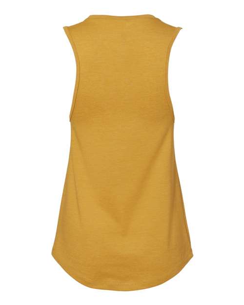 BELLA + CANVAS 6003 Women's Jersey Muscle Tank - Heather Mustard - back